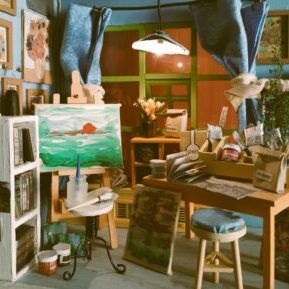 untidy art room lit vintage untidy art room lit vintage